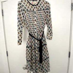 Ted Baker Sheer dress with slip